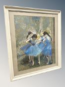 Danish School : Ballet dancers, pastel,