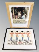 A contemporary colour print 'Trooping the Colour',