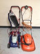 A Flymo turbolite 330 electric lawn mower,