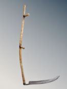 A vintage scythe