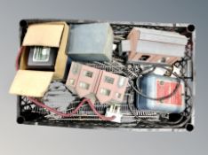 A crate of railway track,