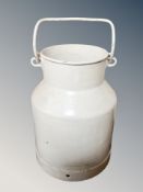 A painted vintage churn,
