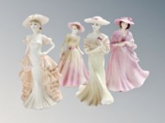 Four Coalport figures : Jennifer, Penelope Ann, Cafe Royale,