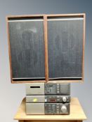 Three Pioneer hifi seperates, Stereo Cassette tape deck CT-X50,
