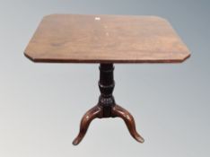 A Victorian mahogany tripod pedestal table