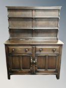 An Ercol double door Welsh dresser