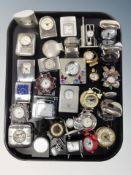 A collection of novelty watches and clocks