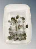 A collection of Roman coins