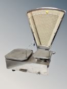 A set of Danish chrome grocer's scales