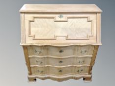 A Danish blond oak bureau,