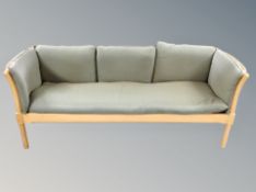 A Danish late 20th century three seater settee