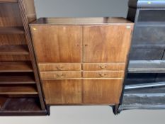 A Danish teak secretaire cabinet,