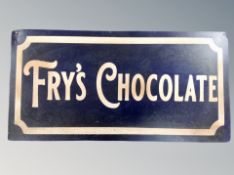 A reproduction Fry's chocolate sign