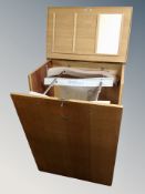 A Danish teak architect's cabinet