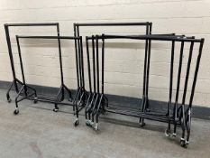 Ten clothes rails