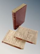 A set of bridge markers in box in the form of a book