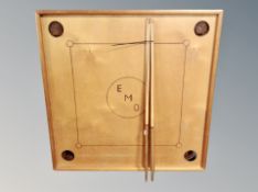 A table top billiards game