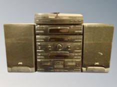 A JVC hifi separate system and speakers