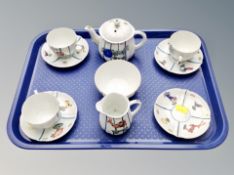 A vintage child's tea set