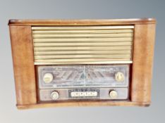 A Danish walnut cased valve radio,