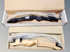 Two take-down archery bows