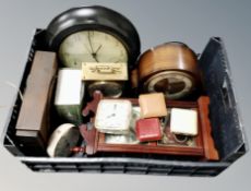 A group of contemporary clocks,