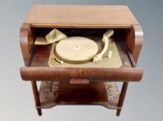 A Scandinavian teak Tonika radio width 62 cm