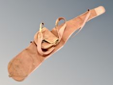 A canvas gun bag and a cartridge bag