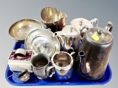 A boxed silver napkin ring,