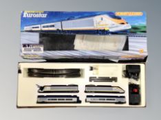 A Hornby railways HO scale Eurostar train set