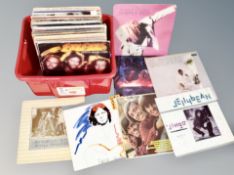 A crate of vinyl records, Lindisfarne, The Monkeys, Simply Red,