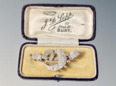 A vintage silver brooch