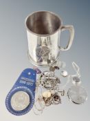 A Masonic tankard etc