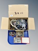 A collection of costume jewellery,