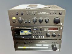 A Technics integrated stereo amplifier SU-8080,