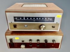 A Rogers Ravensbourne stereo model 93085 and Rogers Ravensbourne II receiver model R92459
