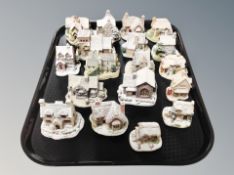 Eighteen small Liliput Lane cottage ornaments