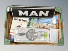 A collection of navigation instruments,