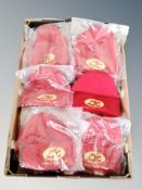 A box of Liverpool FC hats (new)