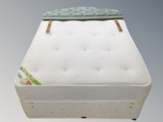 A Pocket Memory 4'6 storage divan with headboard