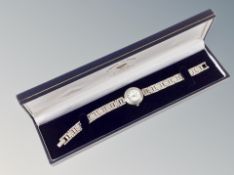 A silver lady's watch