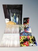 Two contemporary wall canvases depicting trees,