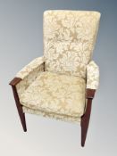 A Parker Knoll fireside armchair