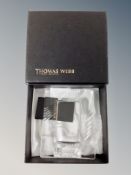 A Thomas Webb glass photograph frame