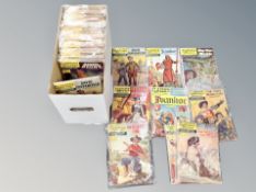 A box of approximately 90 Classics Illustrated comics to include Ivanhoe, Mutineer on the Bounty,