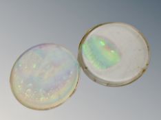 Two hologram discs