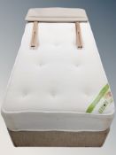 A Pocket Memory 3' divan with storage interior and headboard