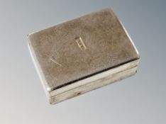 A silver box