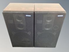 A pair of Pioneer rosewood effect speakers