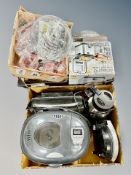 Two boxes of assorted kitchen electricals